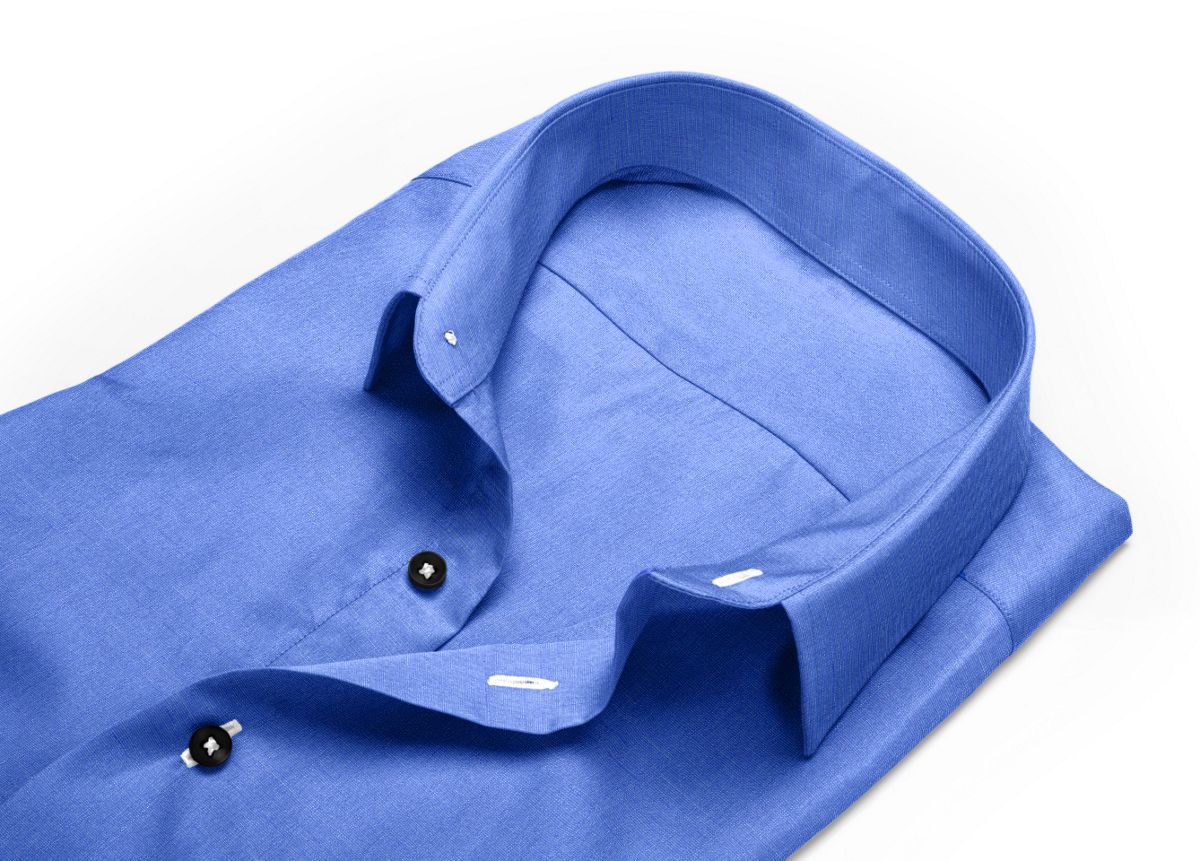 chemise bleu électrique